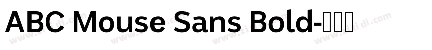 ABC Mouse Sans Bold字体转换